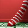 Chaussettes dépareillées de Noël - Sucre d'Orge - pied gauche